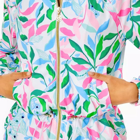 🍃 NWT Rare Lilly Pulitzer UPF 50+ Luxletic Islanna Performance Jacket 🍃 - Picture 2 of 2